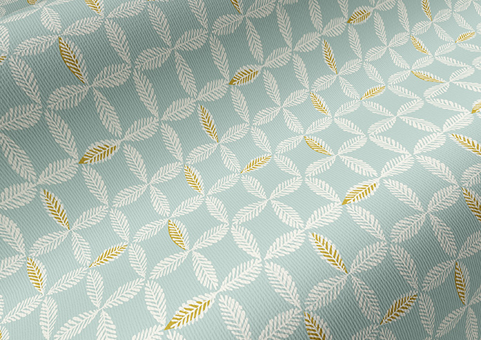 Leaf Tile, Blue Opal - Twist&Fit Roller Blind - Image 4